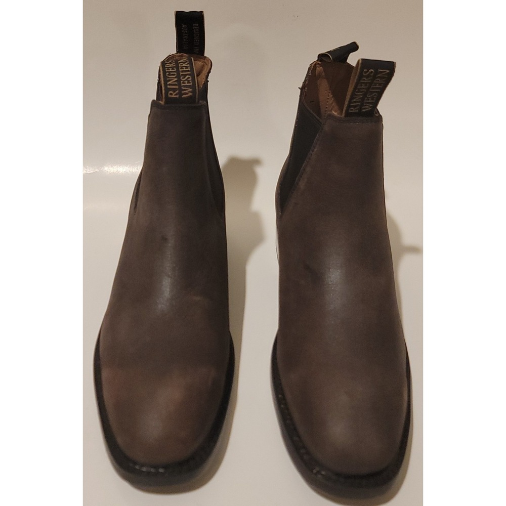 NWOB RINGERS WESTERN KUNUNURRA  CHOCOLATE WOMEN'S SZ 8.5B‎ CHELSEA BOOT